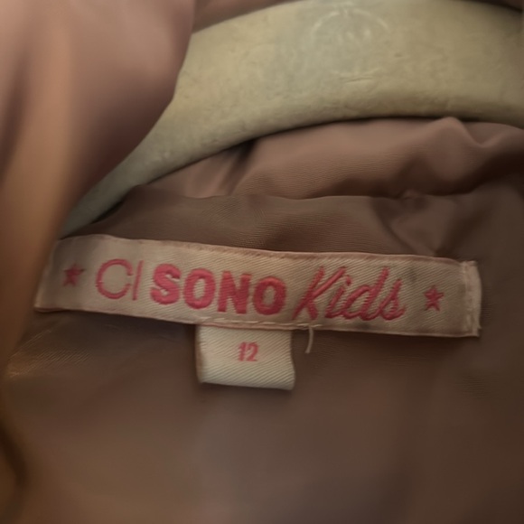 Winter coat with four collar. Mauve. Size 12. - Picture 2 of 3